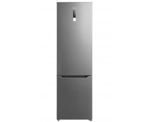 Šaldytuvas Midea MDRB489FGE02O, 201 cm, apačioje šaldiklis, 247 l, 83 l, automatinis atitirpinimas, klasė E, sidabrinis.