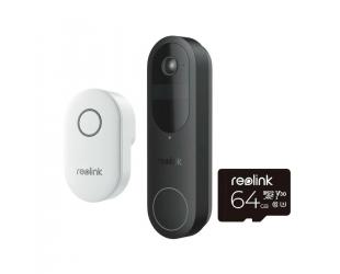 Durų skambutis Reolink D340B Baterija su skambučiu ir 64GB SD kortele