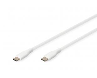 Kabelis Digitus USB-C 1 m Balta