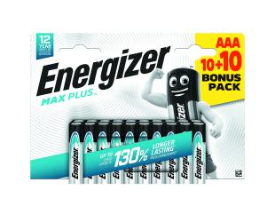 Baterijos Energizer Max Plus LR03 AAA BL10+10