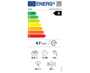 Skalbimo mašina Candy RO1484DWMCRT/1-S 8 kg antracitas