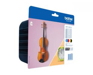 Rašalo kasetė Brother 127XL, 1200 puslapių, juoda, geltona, žydra, purpurinė