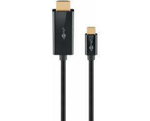 Kabelis Goobay USB-C į HDMI 4K 60 Hz 1 m Juodas
