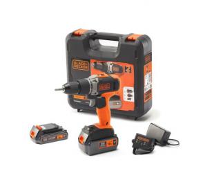 Gręžtuvas BLACK & DECKER BCD003MEM2K-QW 18 V 2.0/4.0 Ah Ličio baterija