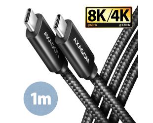 Kabelis AXAGON BUCM432-CM10AB 1 m juodas