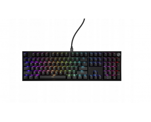 Klaviatūra GENESIS THOR 404 RGB mechaninė, Gateron Yellow Pro, US išdėstymas, juoda