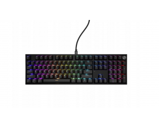 Klaviatūra GENESIS THOR 404 RGB, mechaninė, Outemu Peach Silent, juoda