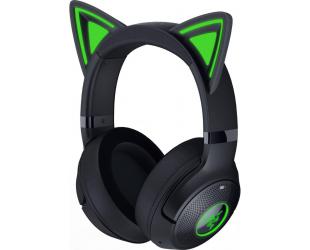 Ausinės Razer Kraken Kitty V2 BT, Bluetooth, virš ausų, su mikrofonu, triukšmo slopinimas, belaidės, juodos.