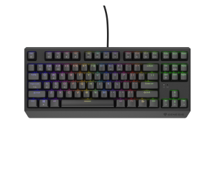 Klaviatūra Genesis THOR 230 TKL, mechaninė, laidinė, US, juoda, USB Type-A, linijinė