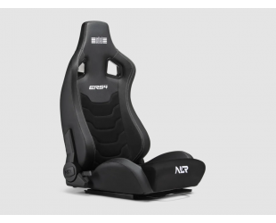 Sėdynė Next Level Racing ERS4 Elite PU Leather & Suede Edition, atlošiama, juoda