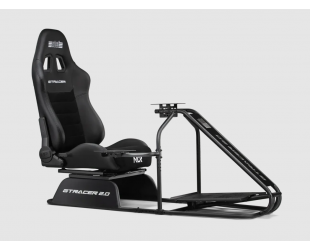 Lenktynių simuliatoriaus kabina Next Level Racing GTRacer 2.0, juoda