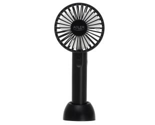 Ventiliatorius Adler AD 7338, mini USB, 3 greičiai, juodas