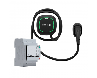 Įkroviklis Wallbox Pulsar Max, IK10 apsaugos klasė, juodas + galios matuoklis Wallbox | 22 kW | 5 m