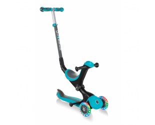 Paspirtukas Globber Go Up Deluxe Lights, 646-105, žalsvas