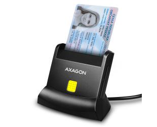Kortelių skaitytuvas AXAGON CRE-SM2, universalus stacionarus USB kontaktinis Smart/ID ir SD/microSD/SIM, USB 2.0/USB 1.1