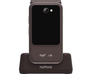 Telefonas myPhone Harmony LTE, 2.8+1.44" IPS, 48 MB, 128 MB, Single SIM, MicroSD, 3G, Bluetooth 5.1, pagrindinė kamera 2 MP, 1300 mAh, rudas.