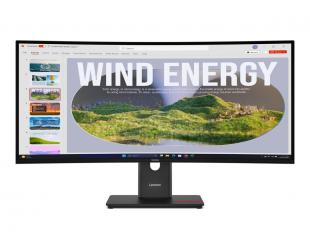 Monitorius Lenovo ThinkVision T34WD-40, 34 in, VA, UWQHD, 120 Hz, HDMI, DisplayPort, USB-C, aukščio reguliavimas, pasukimas, pakreipimas