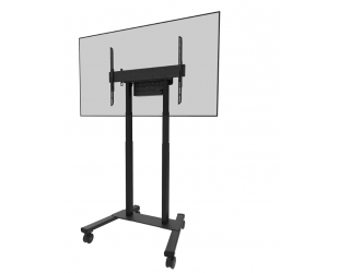 Grindų stovas Neomounts FL55-875BL1, reguliuojamas aukštis, 55-100", maksimali apkrova 110 kg, juodas