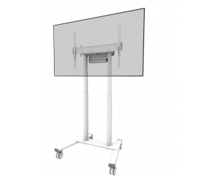 Stovas Neomounts FL55-875WH1, reguliuojamas aukštis, 55-100", maksimali apkrova 110 kg, baltas