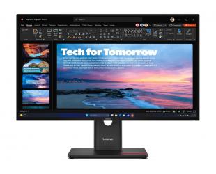 Monitorius Lenovo ThinkVision T27qd-40, 27 in, IPS, QHD 2560x1440, 120 Hz, HDMI, DisplayPort, USB-C, Height, pivot, swivel, tilt, Ethernet.