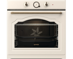 Orkaitė Gorenje BOS67372CLI, 77 L, daugiafunkcinė, AquaClean, mechaninė, garų funkcija, smėlio spalvos