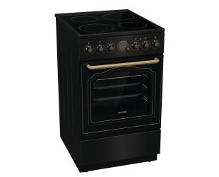 Viryklė Gorenje GECS5B70CLB, kaitlentė vitrokeraminė, orkaitė elektrinė, juoda.
