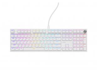 Klaviatūra Genesis Thor 404, mechaninė, laidinė, US, USB, Outemu Peach Silent, balta