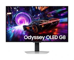 Monitorius Samsung Odyssey OLED G8, 4K UHD, 32 in, 240 Hz, 2xHDMI, DisplayPort, aukščio reguliavimas, pasukimas, pasvirimas.