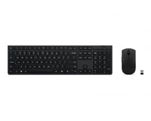Klaviatūra ir pelė Lenovo Professional, belaidės, rusiškos/kirilicos, juodos, 2.4 GHz, Bluetooth
