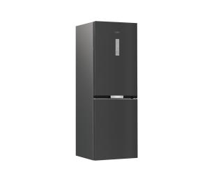 Šaldytuvas Whirlpool WHK 26362 XBR4E, laisvai pastatomas, 186.5 cm, apačioje šaldiklis, 210 l, 106 l, automatinis atitirpinimas, klasė E, juodas.