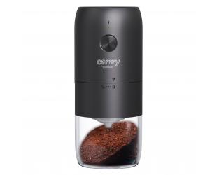 Kavos malūnėlis Camry CR 4302, belaidis, USB, elektrinis, 25 W, kavos pupelių talpa 25-30 g, juodas