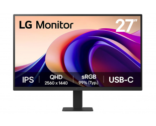 Monitorius LG 27U631A-B, 27 in, IPS, QHD 2560x1440 100 Hz, 250 cd/m², Tilt