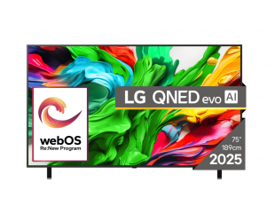 Televizorius LG 75QNED85A3C, 75", 190 cm, 4K UHD (2160p), webOS