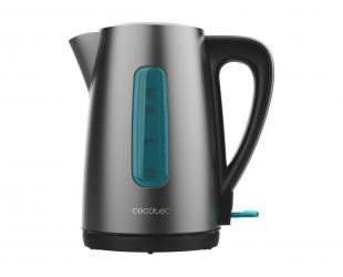 Virdulys Cecotec Thermosense 210 Steel, elektrinis, 2200 W, 1.7 L, nerūdijantis plienas, 360° pasukama bazė, juodas/nerūdijantis plienas