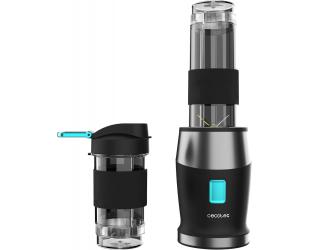 Blenderis Cecotec Power Titanium 900 ProGo, stalinis, 900 W, ąsočio talpa 2x0.57 L, ledo smulkinimas, juodas