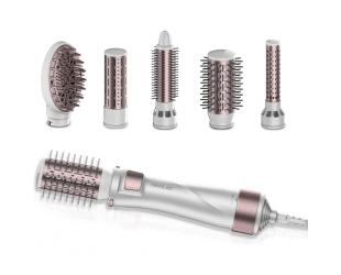 Plaukų formavimo šukos Cecotec CeramicCare 5in1 Pro, šilumos nustatymai 3, 1000 W, baltas
