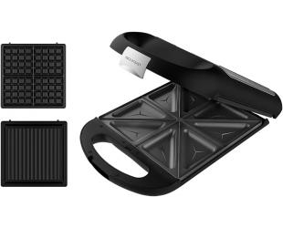 Sumuštinių keptuvė Cecotec Rock'nToast Family 3in1, 1500 W, 3 plokštės, juoda