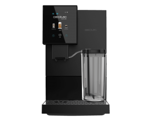 Kavos aparatas Cecotec Cremmaet Compactccino Connected, 19 barų pompos slėgis, įmontuotas pieno putų plakiklis, super-automatinis, juodas