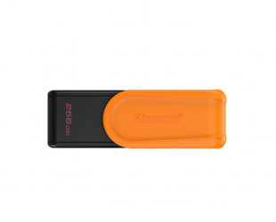 USB atmintinė Kingston DataTraveler Exodia S, 256GB, USB 3.2 Gen 1, juoda/oranžinė