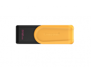 USB atmintinė Kingston DataTraveler Exodia S, 512GB, USB 3.2 Gen 1, juoda/geltona