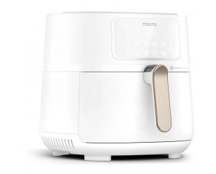 Karšto oro gruzdintuvė Philips Airfryer XXL Connected HD9285/00, 2000 W galia, 7.2 L talpa, RapidAir Plus karšto oro technologija, balta