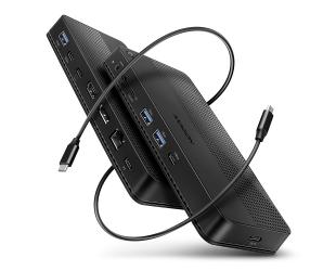 Jungčių stotelė AXAGON USB4 40Gbps DUAL 4K DISPLAY 12in1, juodas