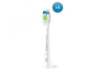 Dantų šepetėlio antgaliai Philips Sonicare Optimal White HX6068/87, suaugusiems, 8 Dantų šepetėlio antgaliai, baltos