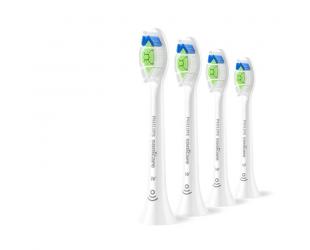 Dantų šepetėlio antgaliai Philips Sonicare Optimal White HX6064/87, suaugusiems, 4 vnt., baltos