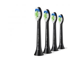 Dantų šepetėlio antgaliai Philips Sonicare Optimal White HX6064/88, suaugusiems, juodos