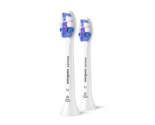 Dantų šepetėlio antgaliai Philips Sonicare Sensitive HX6052/87, suaugusiems, 2 Dantų šepetėlio antgaliai, baltos