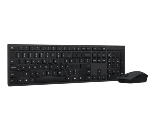 Klaviatūra ir pelė Lenovo Professional, belaidės, Bluetooth, 2.4 GHz, juodos
