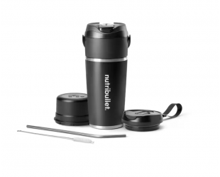 Blenderis Nutribullet NBP016B, asmeninis, ąsotis iš nerūdijančio plieno, ąsočio talpa 0.59 L, juodas