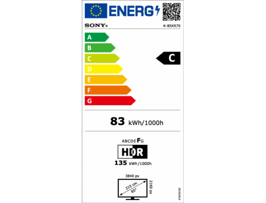 Televizorius SONY K85XR70PAEP