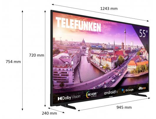 Televizorius TELEFUNKEN 55UG8460 4K Android